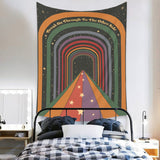 "Break On Through To The Other Side" Rainbow Tapestry