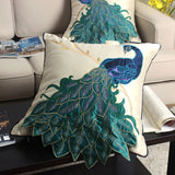 Belle Peacock Pillow Cover