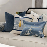 Billowy Blue Pillow Cover Collection