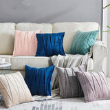 Bisou Velvet Striped Pillow Cover