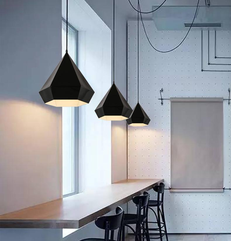 Black Diamond Geometric Pendant Light