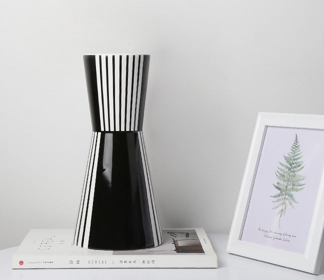 Black Meets White Ceramic Vases