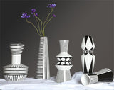 Black Meets White Ceramic Vases