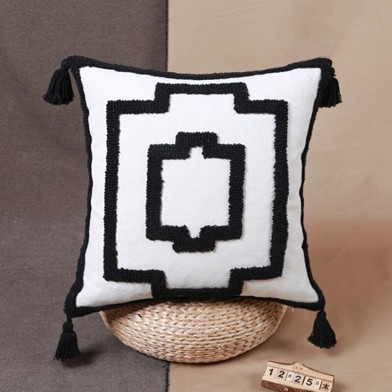 Boldness Part 2 Black and White Pillow Covers