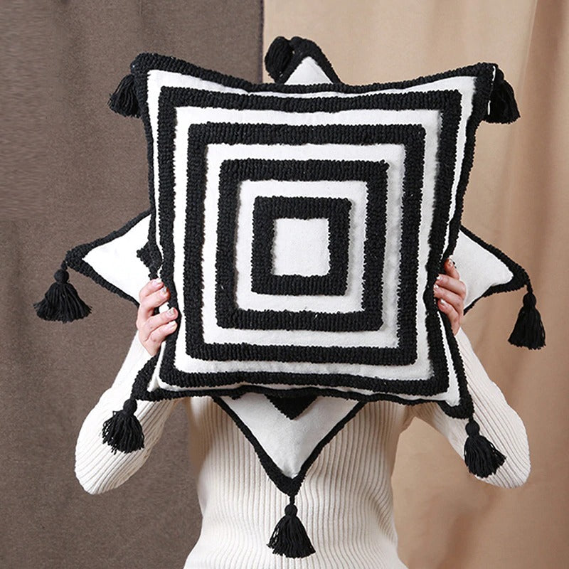 Boldness Part 2 Black and White Pillow Covers