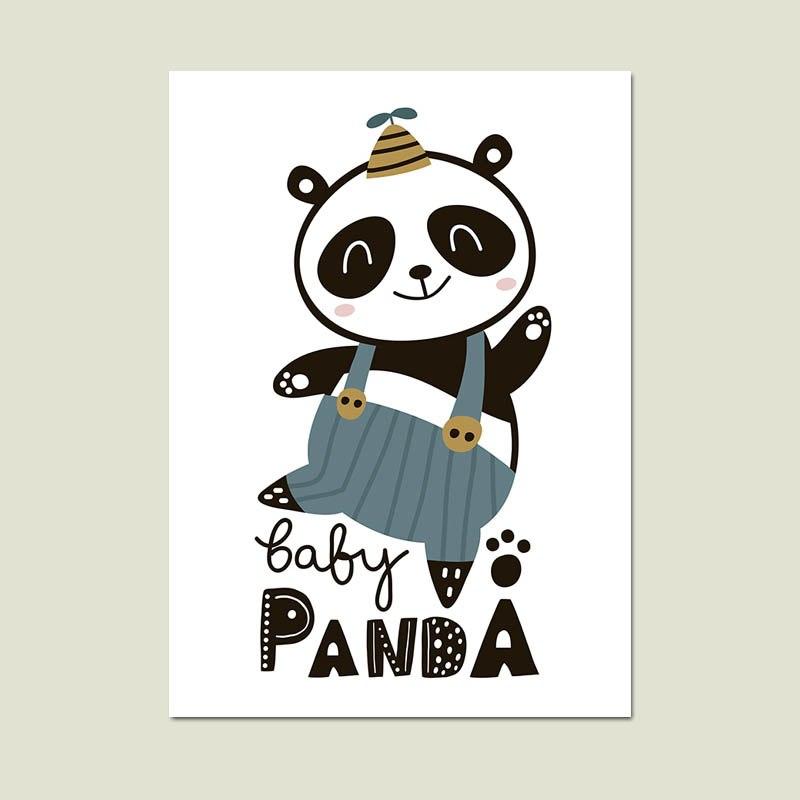 Kids Animals Gifts Wall Art Canvas Decorative Pictures Poster Print Wall Art Room Kids Decor