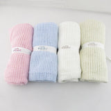 Cotton Crochet Perforated Baby Blanket Nursery Kids Bedding
