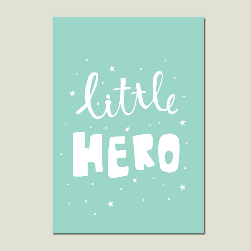Kids Hero Boys Gifts Wall Art Canvas Decorative Pictures Poster Print Wall Art Room Kids Decor