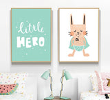 Kids Hero Boys Gifts Wall Art Canvas Decorative Pictures Poster Print Wall Art Room Kids Decor