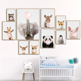 Kids Animals Bubble Gum Girls  Boys Gifts Wall Art Canvas Decorative Pictures Poster Print Wall Art Room Kids Decor