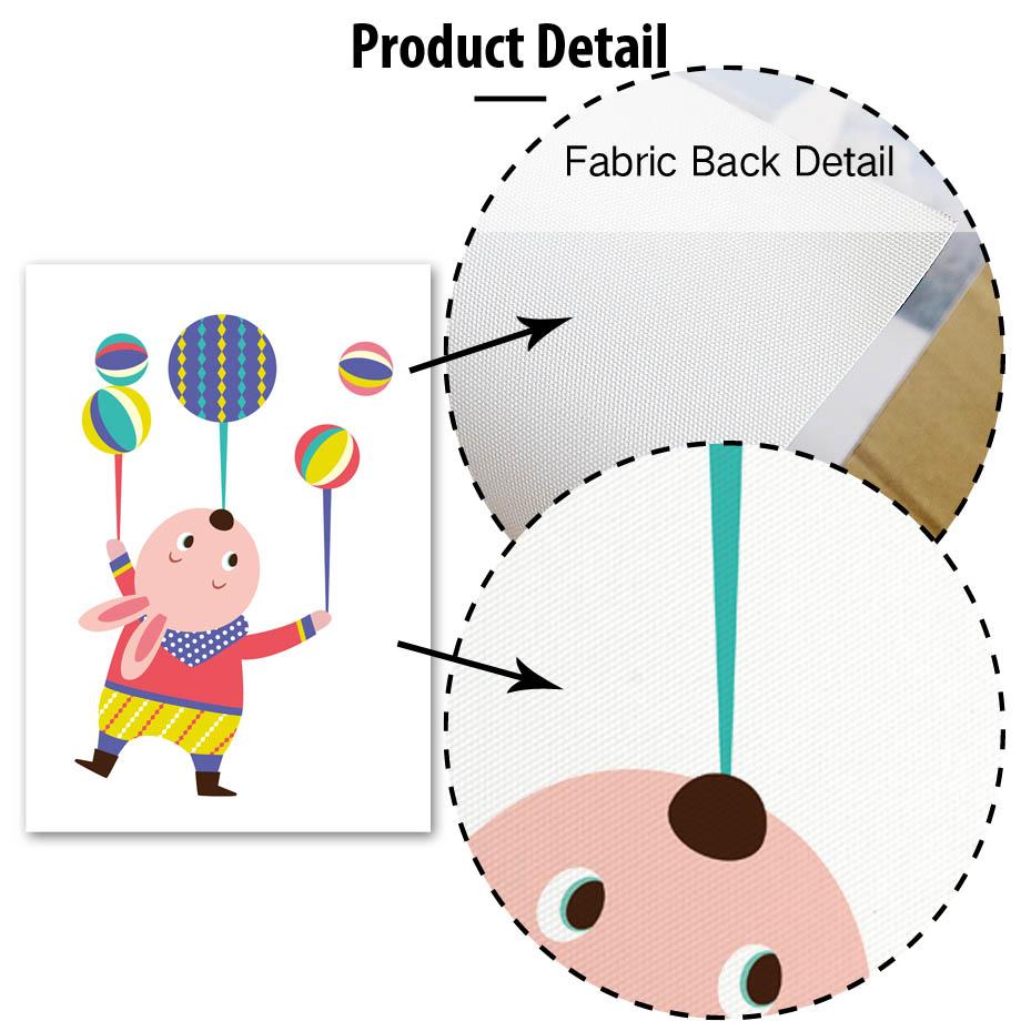Kids Animals Circus Gifts Wall Art Canvas Decorative Pictures Poster Print Wall Art Room Kids Decor