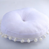 Soft Round PomPom Pillow | Cushion Nursery Kids Room Decor