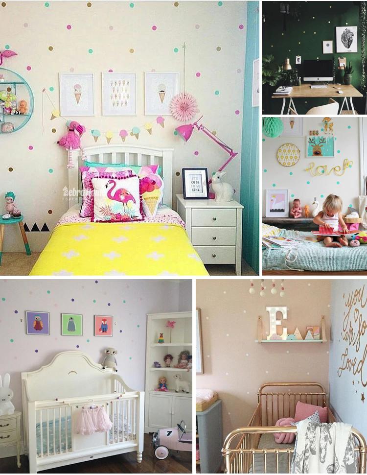 Circles Circular Discs Wall Decals Wall Stickers for Kids Rooms