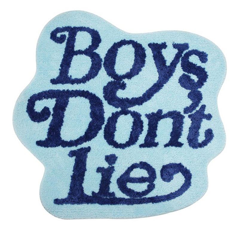 Boys Don't Lie Accent Rug
