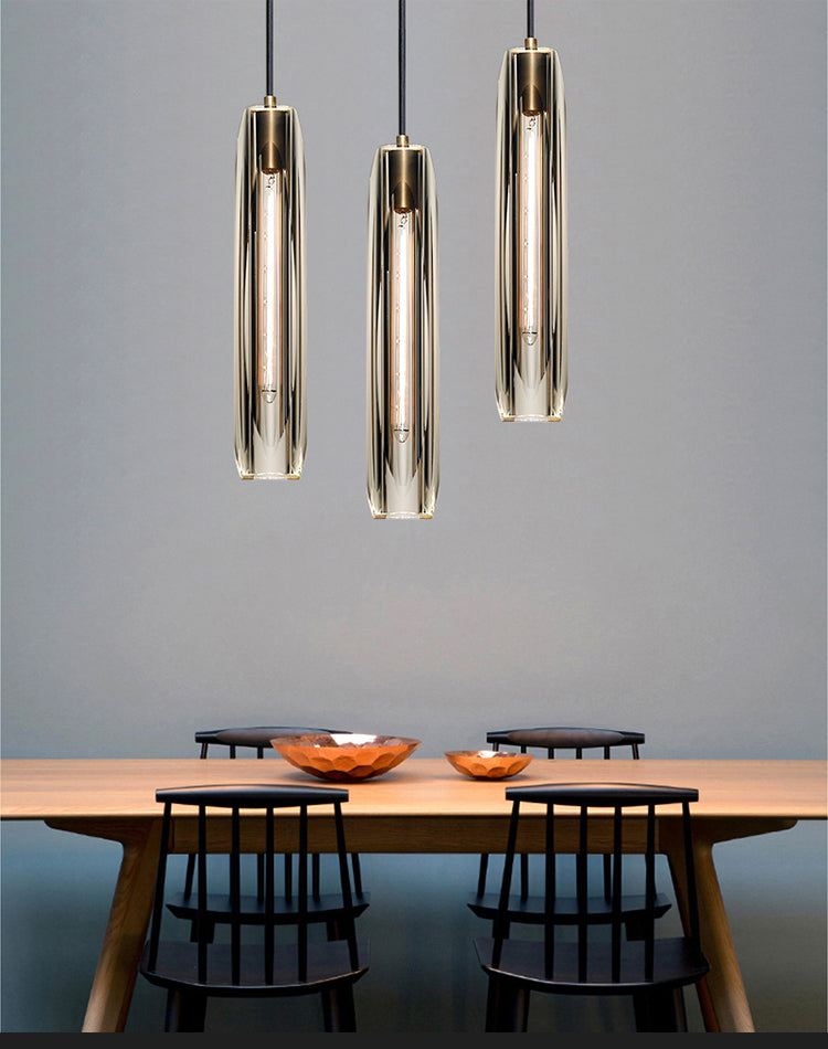 brass led pendant light