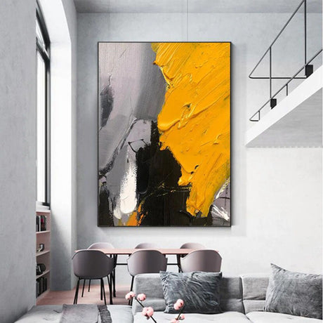 Brushstroke in C Minor Hand Painted Canvas