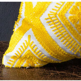 Burst of Yellow Embroidered Pillow Covers