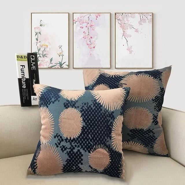 Burst Chenille Pillow Covers