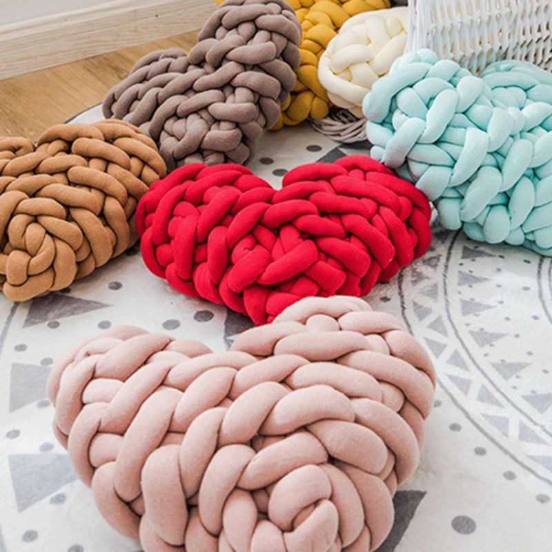 Cassidy Knot Heart Pillow