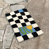 Checkered Tulip Accent Rug