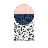 Modern Pink & Blue with Black Dots Rug | Carpet