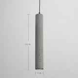 Long Concrete Pipe Pendant Light