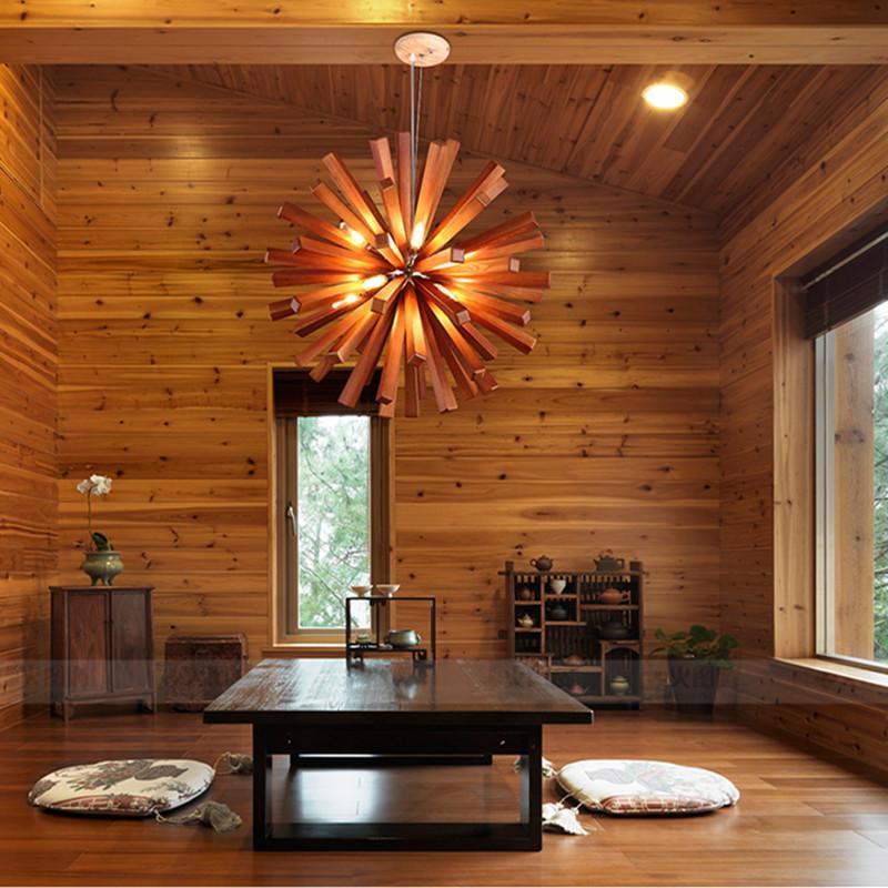 Dandelion - Wooden Pendant Lights