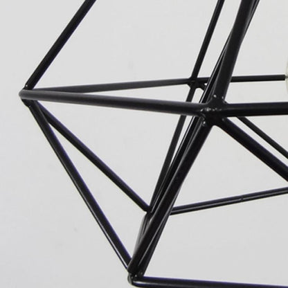 Geometric Diamond Wire Cage Pendant Light