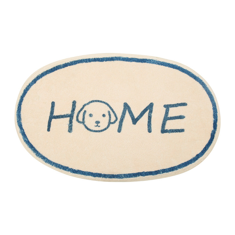 Home Dog and Cat Oval Bath Mat