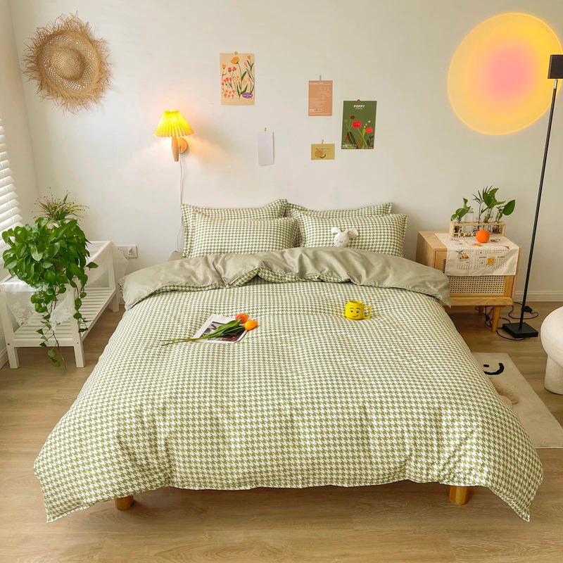 Dogtooth Korean Bedding Set