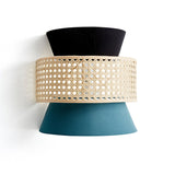 3-Tier Rattan Abstract Lightshade pendant