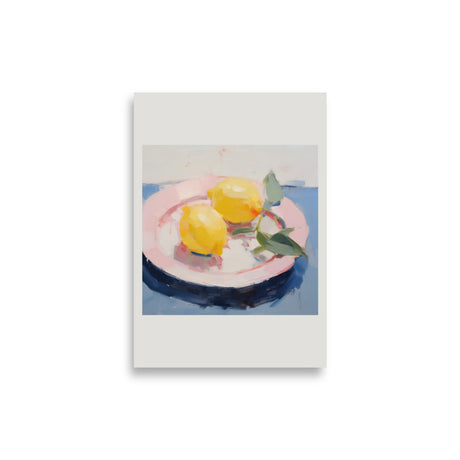 Plate with Lemons