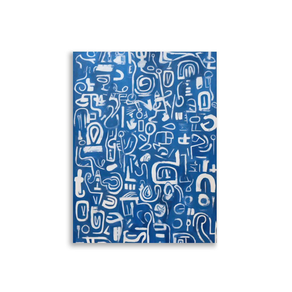 Blue Scribbles