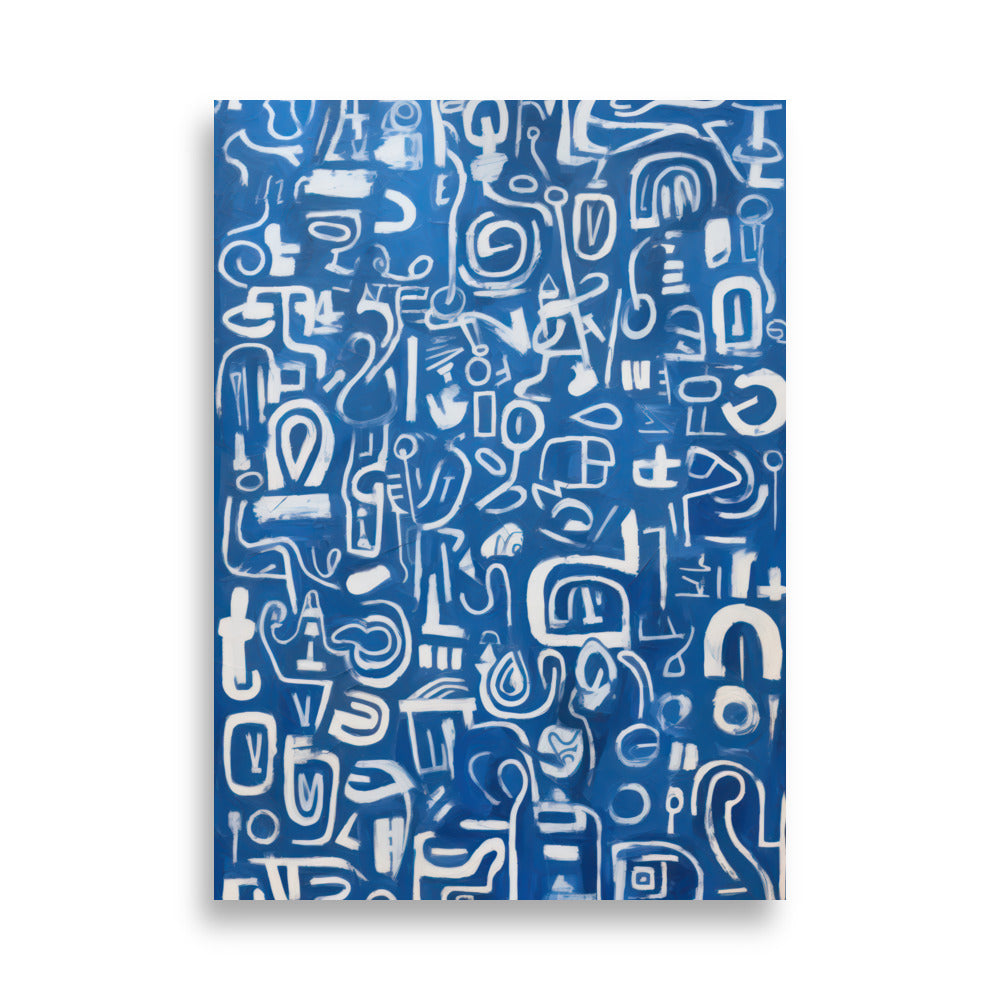 Blue Scribbles