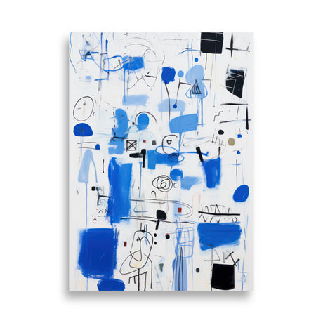 Blue Scribbles 2
