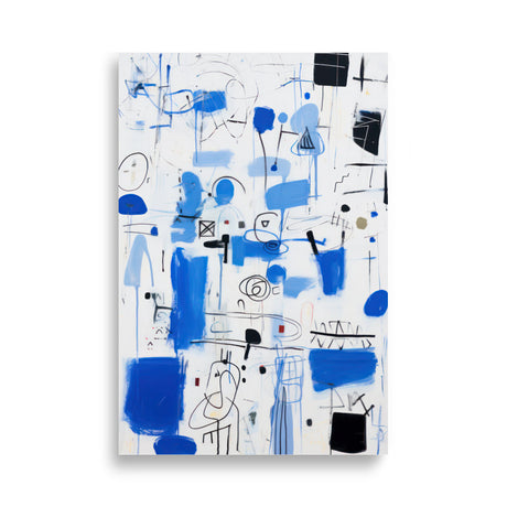 Blue Scribbles 2