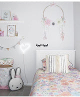 Eyelash Wooden Wall Decals Stickers - 2pcs