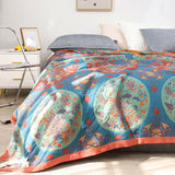 Bilateral Circle Flower Cotton & Camellia Quilt