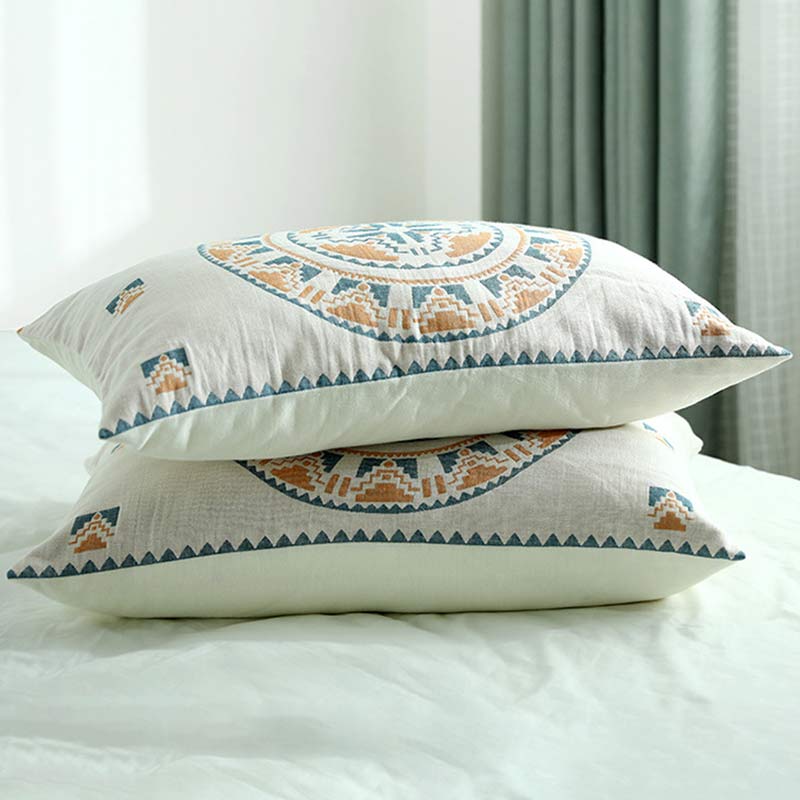 Bohemian Button Closure Pillowcases Pillow Shams (2PCS)