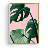 Pink Green Plant Wall Art Canvas Decorative Pictures Poster Print Wall Art Room Decor