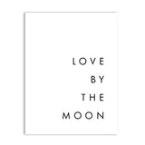 Love By The Moon Canvas Poster