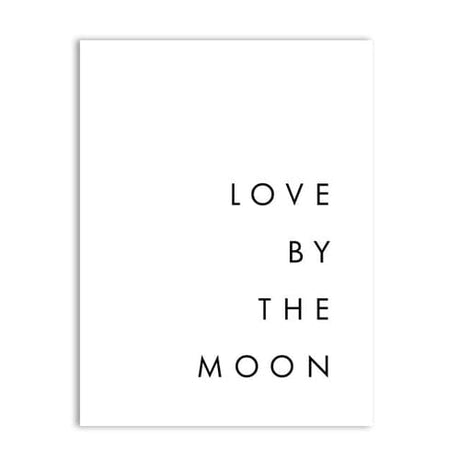Love By The Moon Canvas Poster