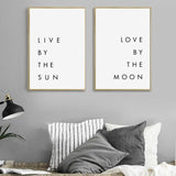 Love By The Moon Canvas Poster