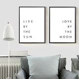 Love By The Moon Canvas Poster