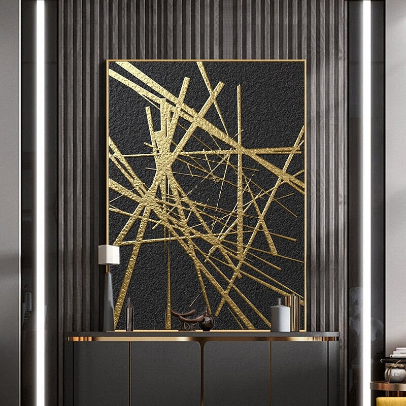 Gia Golden Twig Canvas Prints