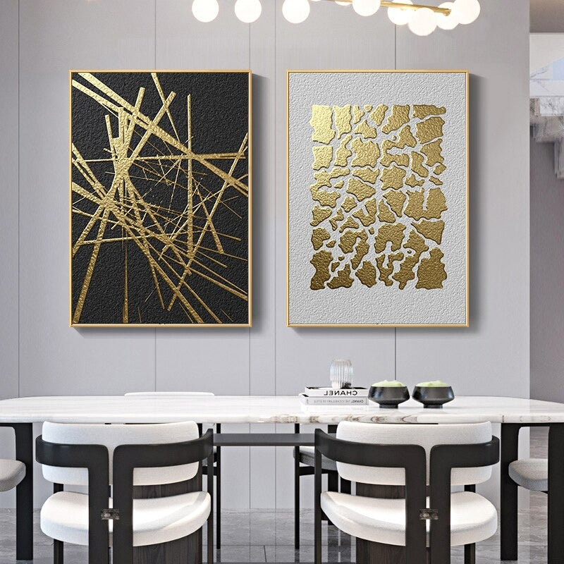 Gia Golden Twig Canvas Prints