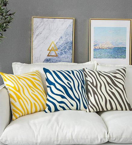 Gigi Graphic Zebra Pillow Covers