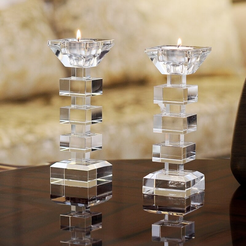 Giselle Glass Candle Holders