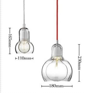 Mega Bulb Glass Pendant Light