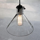 Cone Glass Lamp Shade Pendant Light